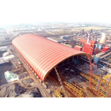Gran amplio espacio de acero marco estructura del techo clinker almacenamiento de carbón almacén de carbón